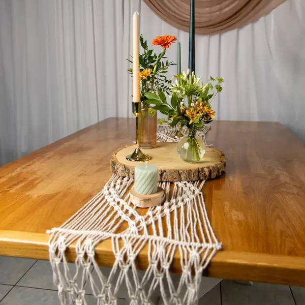 Chemin de table macramé
