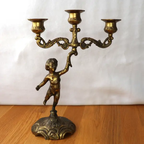 Chandelier 3 branches ange main gauche