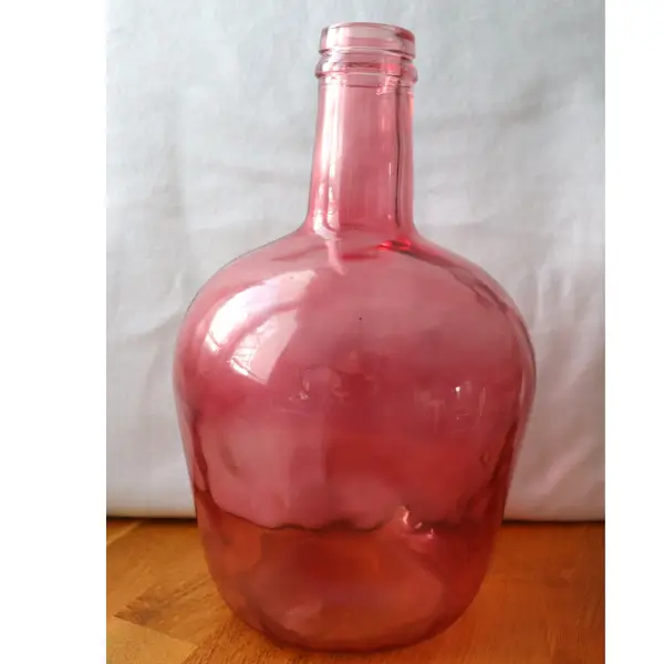 Dame Jeanne en verre rose - 2L